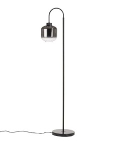[K] Designerska Lampa Podłogowa ESSEX – COCO maison | Szkło Przydymione (Smoke / Antracyt), Styl Hotel Chique