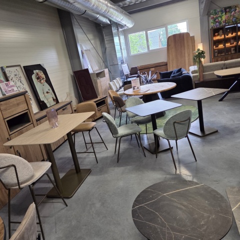 Stolik Bistro / Barowy BREST – COCO maison | Konfigurator 72 Wariantów | Niezniszczalne Blaty HPL (6 Optyk do Wyboru)