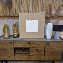 Strukturalny Obraz Ścienny 3D FINN 70x70 cm - Bezramowa Dekoracja na Płótnie Jutowym, Projekt Coco Maison