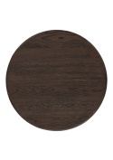 [fabrycznie nowe]Stolik Pomocniczy RAVELLO 45 cm – Henders & Hazel | Okrągły Blat z Litego Dębu, Kolor Bazaltowy