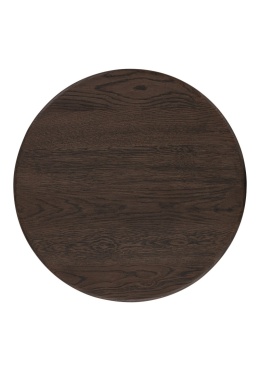 [fabrycznie nowe]Stolik Pomocniczy RAVELLO 45 cm – Henders & Hazel | Okrągły Blat z Litego Dębu, Kolor Bazaltowy
