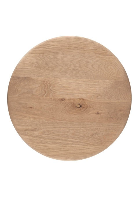 [fabrycznie nowe] Stolik Pomocniczy RAVELLO 60 cm – Henders & Hazel | Blat z Litego Dębu, Kolor Dune (Piaskowy)