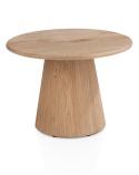 [fabrycznie nowe] Stolik Pomocniczy RAVELLO 60 cm – Henders & Hazel | Blat z Litego Dębu, Kolor Dune (Piaskowy)