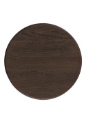 [fabrycznie nowe] Stolik Pomocniczy RAVELLO 60 cm – Henders & Hazel | Blat z Litego Dębu, Lakier Platynowy, Kolor Bazaltowy