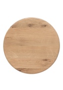 [fabrycznie nowe] Stolik Pomocniczy RAVELLO 45 cm – Henders & Hazel | Okrągły Blat z Litego Dębu, Kolor Dune (Piaskowy)