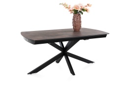 [od ręki] Rozkładany Stół Jadalniany PAVALON 170–230 cm – Blat HPL Primo Laminato Roest (Rdza) – Centralna Noga