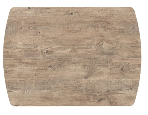 [na zamówienie] Rozkładany Stół Jadalniany PAVALON 140–190 cm – Blat HPL Primo Laminato Barnwood – Centralna Noga Designerska