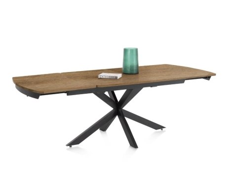 [na zamówienie] Rozkładany Stół Jadalniany PAVALON 140–190 cm – Blat HPL Primo Laminato Natural – Centralna Noga Designerska