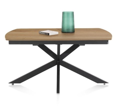 [na zamówienie] Rozkładany Stół Jadalniany PAVALON 140–190 cm – Blat HPL Primo Laminato Natural – Centralna Noga Designerska