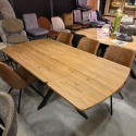 [na zamówienie] Rozkładany Stół Jadalniany PAVALON 140–190 cm – Blat HPL Primo Laminato Natural – Centralna Noga Designerska