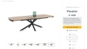 [na zamówienie] Rozkładany Stół Jadalniany PAVALON 170–230 cm – Blat HPL Primo Laminato Barnwood – Centralna Noga Designerska