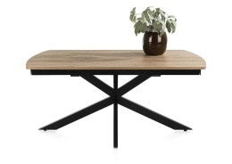 [na zamówienie] Rozkładany Stół Jadalniany PAVALON 170–230 cm – Blat HPL Primo Laminato Natural – Centralna Noga Designerska