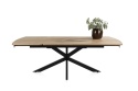 [na zamówienie] Rozkładany Stół Jadalniany PAVALON 170–230 cm – Blat HPL Primo Laminato Natural – Centralna Noga Designerska