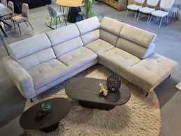 [wybór tapicerki] Sofa Narożna TALISMAN XL 300 cm (Lewostronna) –| Regulowane Zagłówki, Sprężyny Kieszeniowe + Pianka Memory |
