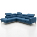 [wybór tapicerki] Sofa Narożna TALISMAN XL 300 cm (Lewostronna) –| Regulowane Zagłówki, Sprężyny Kieszeniowe + Pianka Memory |