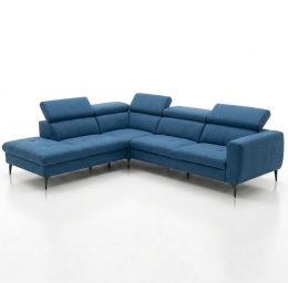 [wybór tapicerki] Sofa Narożna TALISMAN XL 300 cm (Lewostronna) –| Regulowane Zagłówki, Sprężyny Kieszeniowe + Pianka Memory |