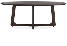 [na zamówienie] Ekskluzywny Stół Jadalniany ALMORA 210 cm – Blat z Litego Dębu Basalt – Unikalna Podstawa Modern Vintage