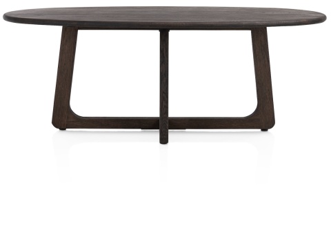 [na zamówienie] Ekskluzywny Stół Jadalniany ALMORA 210 cm – Blat z Litego Dębu Basalt – Unikalna Podstawa Modern Vintage