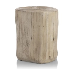 Stolik Kawowy / Pufa TREE 35 cm – Organiczny Kształt Pnia Drzewa – Tworzywo Polyresin (Odporne na Plamy)