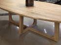 [na zamówienie] Stół Jadalniany Almora 270 cm – Lity Dąb Natural Sand (Lakier Platinum)