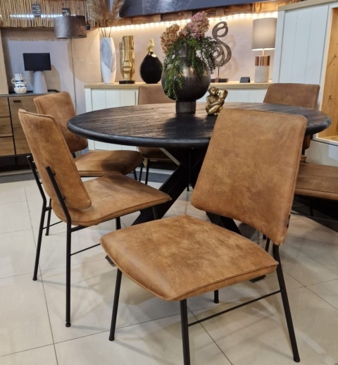 (R, od ręki )Stół Xooon Arawood 140 cm onyx