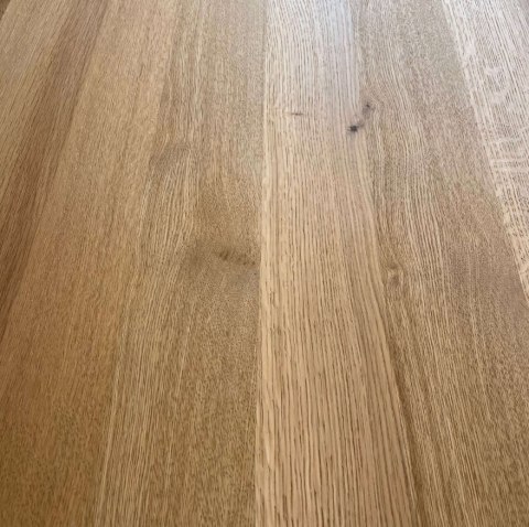 Owalny Stół Jadalniany PAVIE 270 x 120 cm – Naturalny Fornir Dębowy – Kolumnowa Noga Cylindryczna –