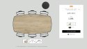 (T, od ręki) Stół Xooon Arvada 220 x 110 cm Oval lity dąb