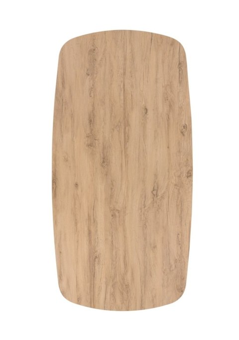 [fabrycznie nowy] Ekskluzywny Rozkładany Stół Ceramiczny LATTINA 200-300 cm - Blat Ceramic Oak Natural - Czarne Metalowe Nogi