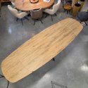 [fabrycznie nowy] Ekskluzywny Rozkładany Stół Ceramiczny LATTINA 200-300 cm - Blat Ceramic Oak Natural - Czarne Metalowe Nogi