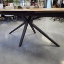 [fabrycznie nowy] Ekskluzywny Rozkładany Stół Ceramiczny LATTINA 200-300 cm - Blat Ceramic Oak Natural - Czarne Metalowe Nogi