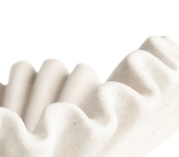 [na zamówienie] Designerska Misa Dekoracyjna BELLA Ø 28 cm – Kolor Cremefarben / Sand (Piaskowy Krem z Nakrapianą Strukturą)