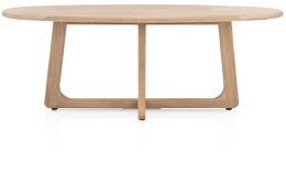 [na zamówienie] Ekskluzywny Stół Jadalniany ALMORA 210 cm – Blat z Litego Dębu Natural Sand – Unikalna Podstawa Modern Vintage
