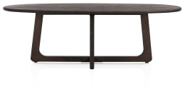 [na zamówienie]Ekskluzywny Stół Jadalniany ALMORA 240 cm – Blat z Litego Dębu Basalt – Podstawa Modern Vintage