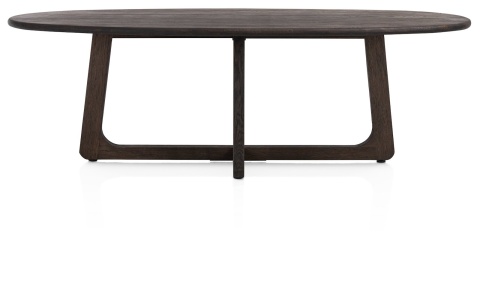 [na zamówienie]Ekskluzywny Stół Jadalniany ALMORA 240 cm – Blat z Litego Dębu Basalt – Podstawa Modern Vintage