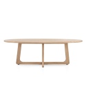 [na zamówienie] Ekskluzywny Stół Jadalniany ALMORA 240 cm – Blat z Litego Dębu Natural Sand – Podstawa Modern Vintage