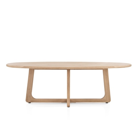 [na zamówienie] Ekskluzywny Stół Jadalniany ALMORA 240 cm – Blat z Litego Dębu Natural Sand – Podstawa Modern Vintage