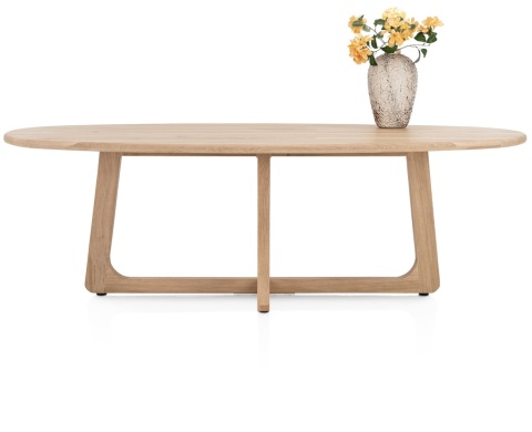[na zamówienie] Ekskluzywny Stół Jadalniany ALMORA 240 cm – Blat z Litego Dębu Natural Sand – Podstawa Modern Vintage