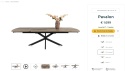 [na zamówienie] Rozkładany Stół Jadalniany PAVALON 200–278 cm – Blat HPL Primo Laminato Driftwood – Centralna Noga Designerska