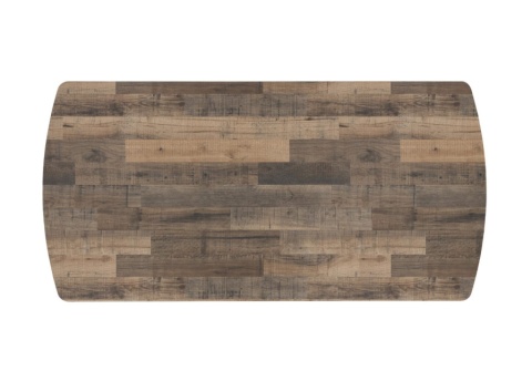 [na zamówienie] Rozkładany Stół Jadalniany PAVALON 200–278 cm – Blat HPL Primo Laminato Driftwood – Centralna Noga Designerska