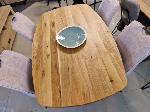 [od ręki] Stół Xooon Arvada 160 x 100 cm Oval lity dąb