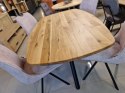 [od ręki] Stół Xooon Arvada 160 x 100 cm Oval lity dąb