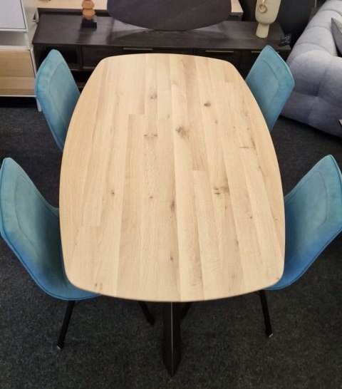 [od ręki] Stół Xooon Arvada 160 x 100 cm Oval lity dąb