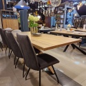 [od ręki] Stół do Jadalni Nyborg 230x100 cm – Fornir Dębowy Dune Natural | Noga Centralna