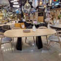 [R, od ręki] Stół Xooon Arawood 240 x 120 cm natural noga Hexagon