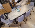 (M, od ręki) Stół rozkładany H&H Palace 190 + 60 x 110 cm jasny marmur