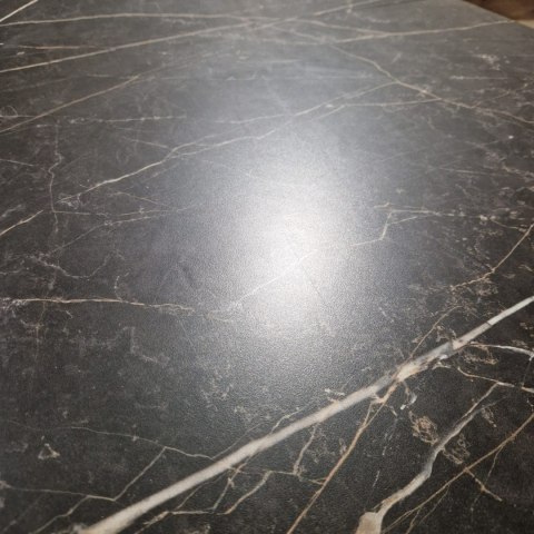 [M, od ręki defekt #1] ONYX Stół Henders& Hazel Palace ciemny marmur 190+ 60 x 110 cm klasyczne 4 nogi