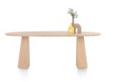 Organiczny Stół Jadalniany TRENTON 210x105 cm - Lity Fornir Dębowy Naturel - Nogi Stożkowe Premium - Henders & Hazel