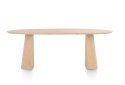 Organiczny Stół Jadalniany TRENTON 210x105 cm - Lity Fornir Dębowy Naturel - Nogi Stożkowe Premium - Henders & Hazel