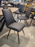 Krzesło Jadalniane MONACO – Tapicerka Microleather Corsica – Metalowe Czarne Nogi – Henders & Hazel