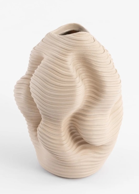 Waza Organiczna RINUS 41 cm – 3D Relief z Polyresinu – COCOmaison®